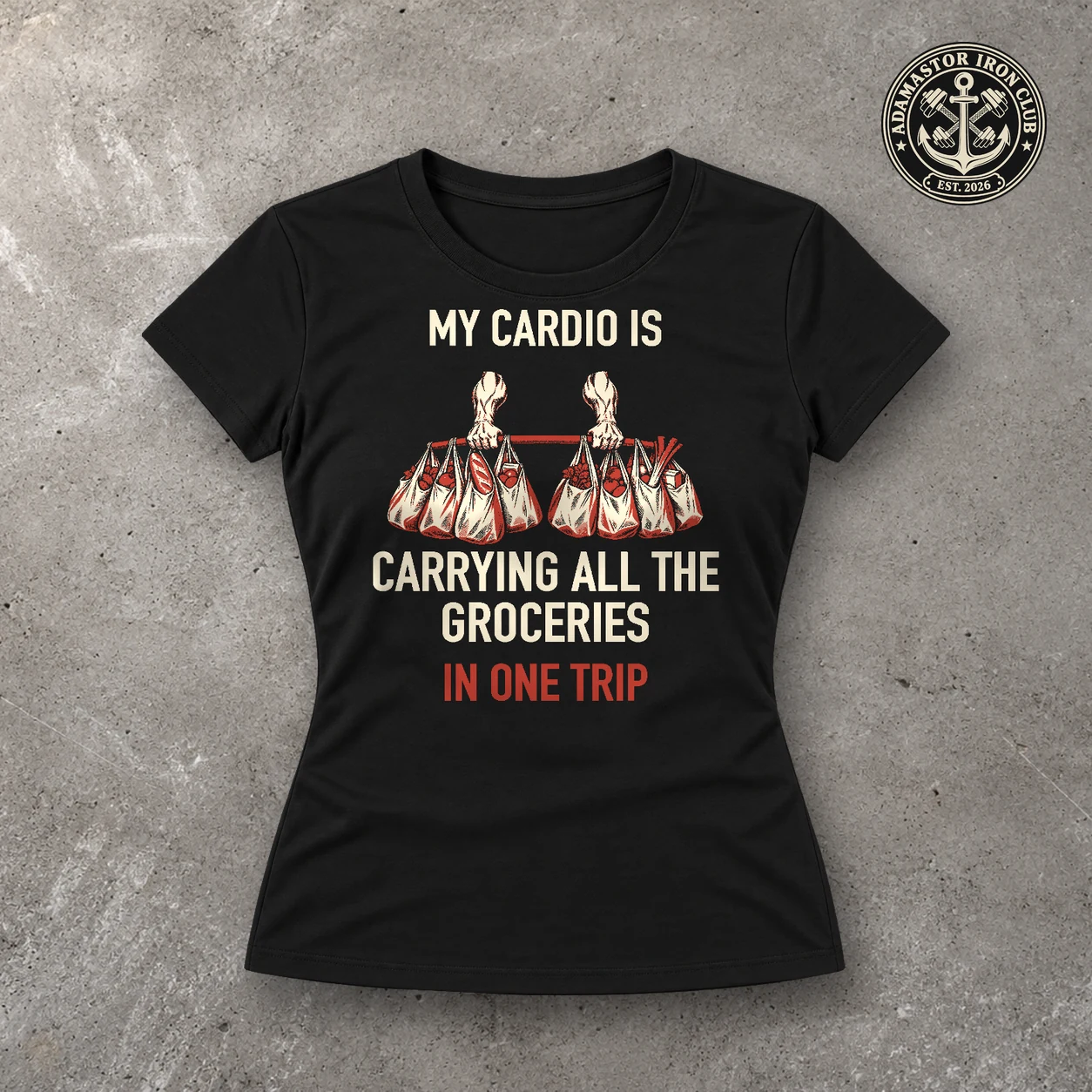 My Cardio Is Groceries — Frente